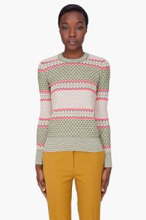 Suno Olive Stacked Box Sweater for women