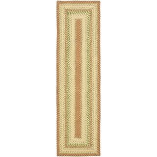 Hand woven Country Living Reversible Rust Braided Rug (23 x 6