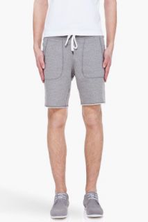 Moncler Grey Cutoff Sweat Shorts for men
