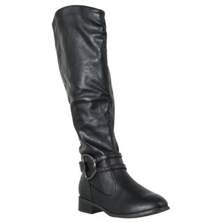 Riverberry Womens Asiana Black Knee high Boots