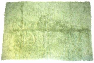 Greek Flokati Lime Green Wool Shag Rug (411 x 711)