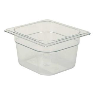 Rubbermaid FG105P00CLR Sixth Size Food Pan, Cold