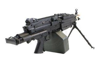 Full Metal M249 Para Airsoft Machine Gun Sports