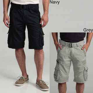 Request Jeans Mens Belted Cargo Shorts