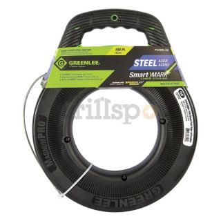 Greenlee FTS438DL 150 Fish Tape, 1/8 In x 150 ft., w/Leader