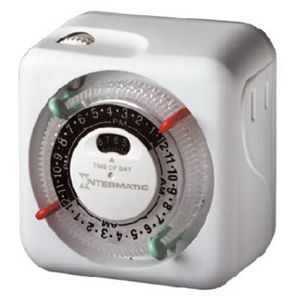 Intermatic TN111GC Lighted Dial Plug In Timer