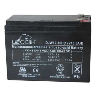 Edwards Signaling 12V10A Fire Alarm Battery, 10 Amps