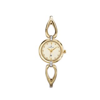 Certus Paris Womens gold tone Brass Crystal Watch MSRP $130.00 Today