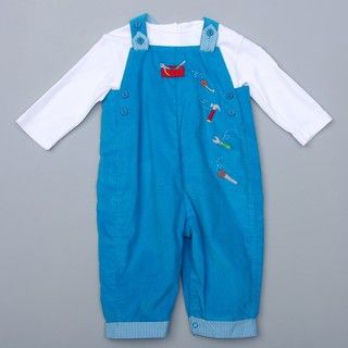 Petit Ami Infant Boys Overall with Tool Applique