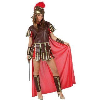 Atosa   Verkleidung Römische Kriegerin, Erwachsene, rot 