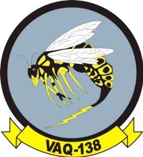 US Navy VAQ 138 Yellow Jackets Squadron Decal Sticker 3.8  