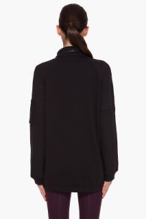 T By Alexander Wang Black Sweatshirt Parka for women