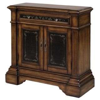 Hand stained/ Hand painted Walnut/ Black Accent Chest Compare $999.98