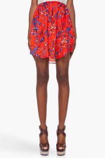 CARVEN Blotched Poppy Skirt for women