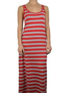 143Fashion Ladies Fashion Round Neck Striped Maxi Dress