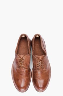 Officine Creative Tan Leather Vertigo Shoes for men