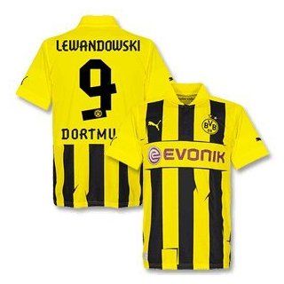 12 13 Borussia Dortmund Champions League Trikot + Lewandowski 9