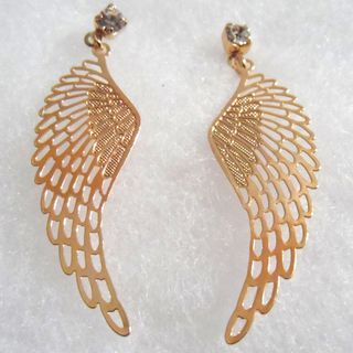 18k Angel Wings Earrings