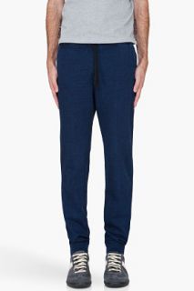 Wings + Horns Navy Enzyme Wash Lounge Pants for men