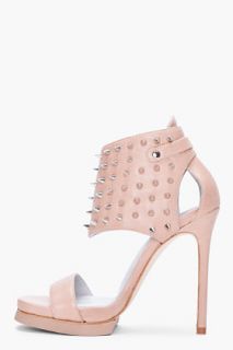 Camilla Skovgaard Taupe Studded Harness Heels for women