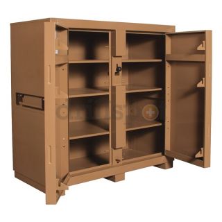 Knaack 139 Jobsite Cabinet, 2 Door, 60 x30 x60 In, Tan