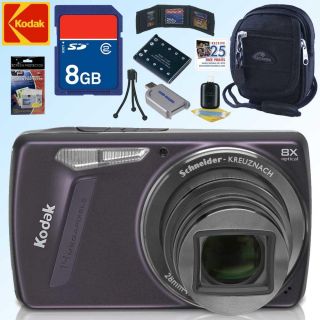 Kodak EasyShare M580 14MP Purple Digital Camera with 8GB Kit