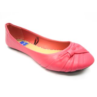Blue Womens Dope Coral Wrapped Flats