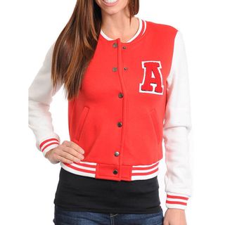 Stanzino Womens Red Varsity Jacket