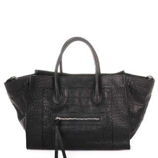 ROUVEN Black Croco MAYDLEN CHYC Tote Shopper Bag Handtasche 