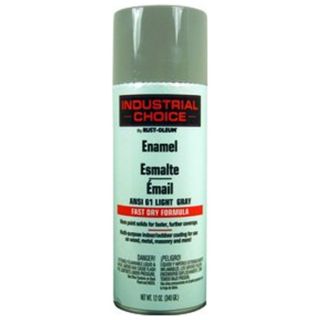 Rust Oleum 214645 12 fl oz Aerosol ANSI 61 Light Gray Gloss Industrial