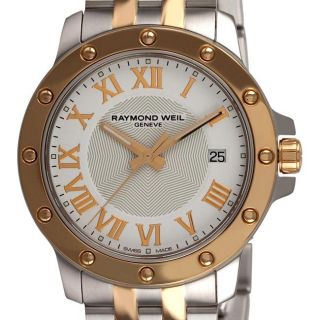 Raymond Weil Mens Tango Two tone White Face Watch