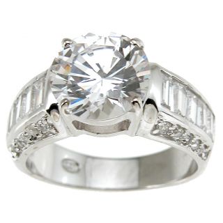 Plutus Sterling Silver Cubic Zirconia Antique Wedding style Ring Today