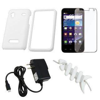 White Case/ LCD Protector/ Charger for Samsung Captivate Glide i927