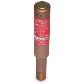 Watts 1/2 05S ( Sweat ) Water Hammer Arrestor, 1/2 In Sweat, Cu