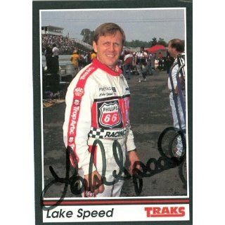 autographed Trading Card (Auto Racing) 1991 Tracks, #148 Collectibles