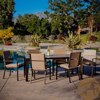 Christopher Knight Home Molokai 7 piece Poly Wood Outdoor Dining Set
