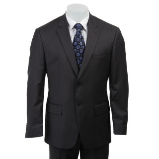 John Varvatos Star USA Mens 2 button Grey Stripe Wool Suit