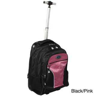 World Traveler On The Go Wheeled Laptop Computer Rolling Backpack