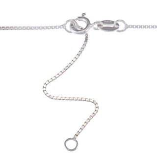 Sterling Silver Freshwater Pearl with Cubic Zirconia Loop Necklace (9