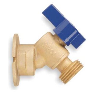 Nibco QT63X12 Angle Sillcock, Quarter Turn, 1/2 In, Brass