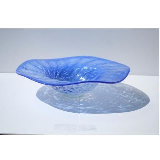 Hand blown Blue Ocean Glass Dish Today $109.99 Sale $98.99 Save 10%