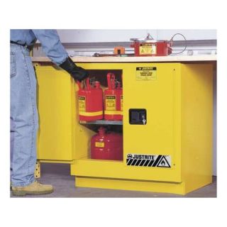 Justrite 892300 Flammable Safety Cabinet, 22 Gal., Yellow