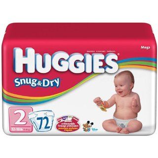 HUGGIES SNUG & DRY DIAPER, SIZE 2, 144/CS, KIC52366