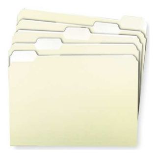 Ampad 221 1/5 File Folders, 5 Tab Cut, Manila, PK100