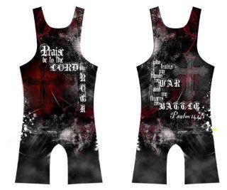 4 Time Psalm 1441 Sublimated Wrestling Singlet Youths