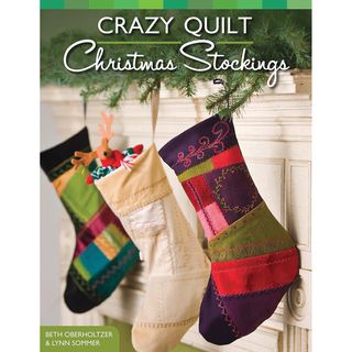 Design Originals Crazy Quilt Christmas Stocking