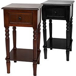 Wood 28 inch Classic Design Square Accent Table (China)