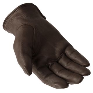 Daxx Mens Top Grain Deerskin Leather Fly Wildlife Print Gloves